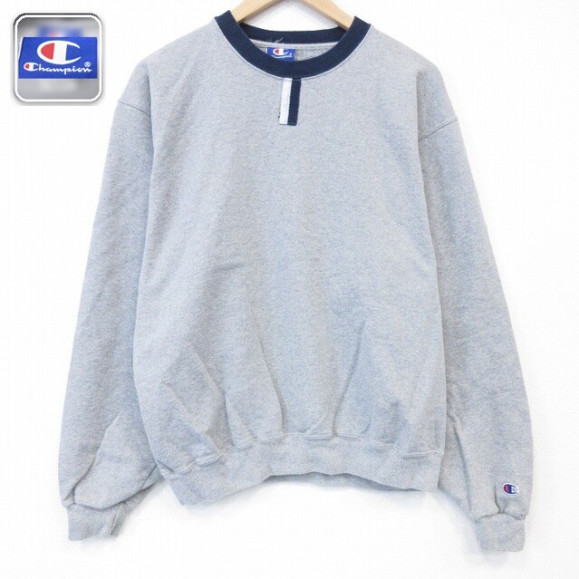 【20%OFF】チャンピオン 長袖スウェット 霜降り グレー メンズL相当 | 古着