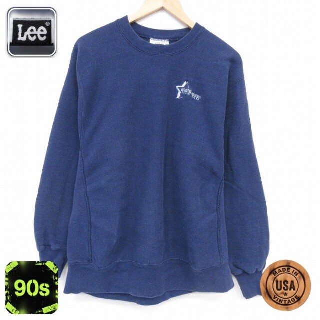 【20%OFF】リー 90s 長袖スウェット チームアワード ネイビー メンズXL相当 | 古着