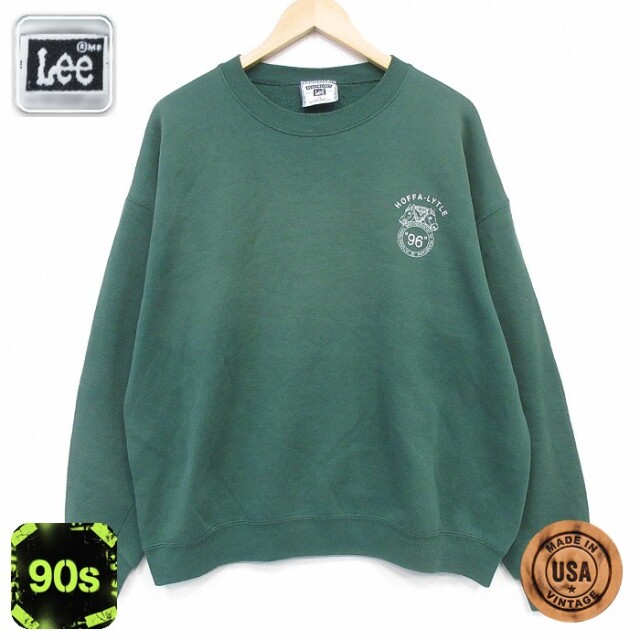 【20%OFF】リー 90s 長袖スウェット 馬 グリーン メンズXL相当 | 古着