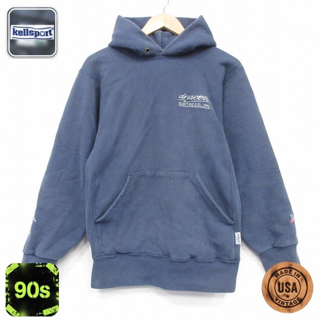 【20%OFF】ケルスポーツ 90s 長袖スウェットパーカー driscoll ネイビー メンズL相当 | 古着