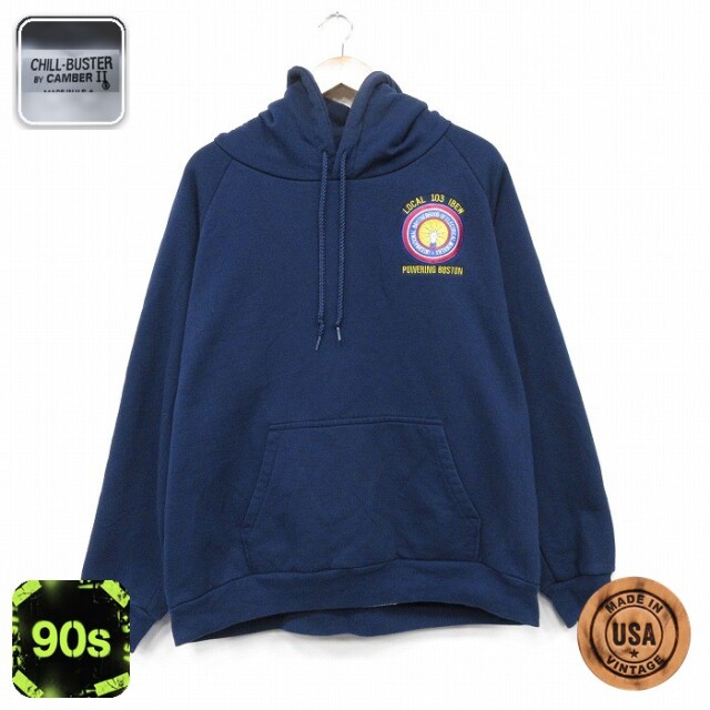 【20%OFF】キャンバー 90s ラグランパーカー LOCAL ネイビー メンズXL相当 | 古着