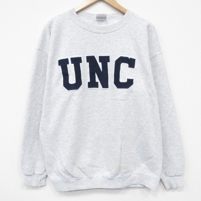 90s 長袖スウェット UNC グレー メンズL相当 | 古着