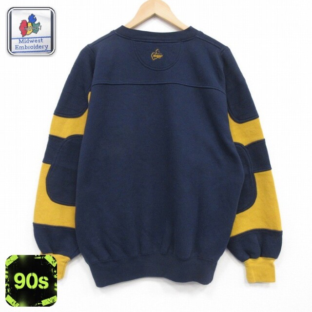 【20%OFF】90s 長袖スウェット ネイビー メンズL相当 | 古着