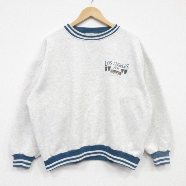 90s 長袖スウェット ロサンゼルス グレー メンズXL相当 | 古着