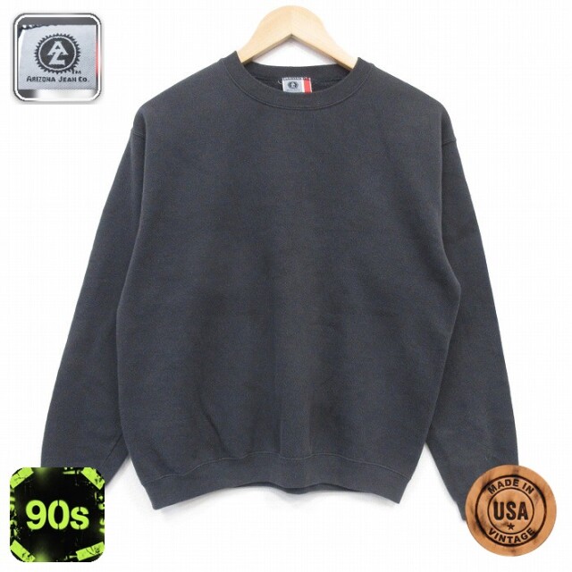 【20%OFF】アリゾナジーンズ 90s 長袖スウェット ブラック メンズM相当 | 古着