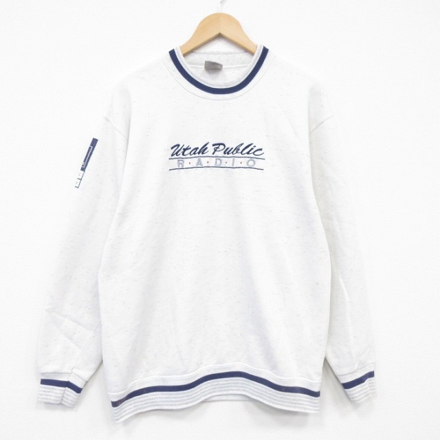 オニータ 90s 長袖スウェット ユタ グレー メンズL相当 | 古着