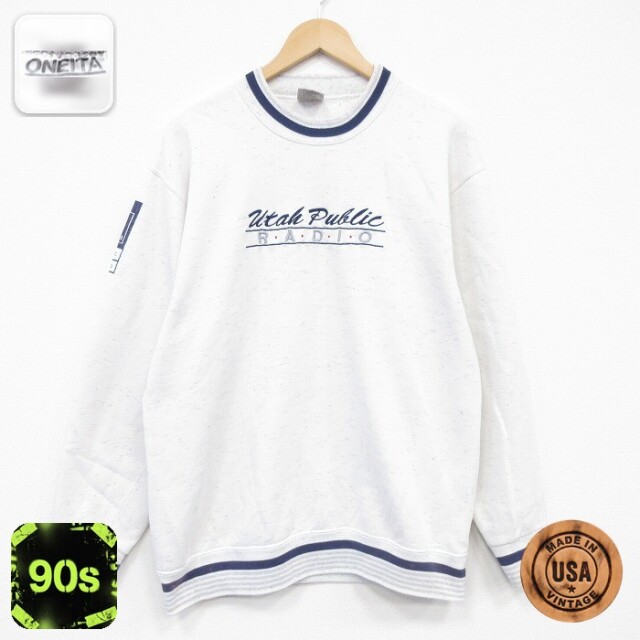 【20%OFF】オニータ 90s 長袖スウェット ユタ グレー メンズL相当 | 古着