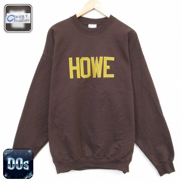 【20%OFF】00s 長袖スウェット HOWE ブラウン メンズXL相当 | 古着