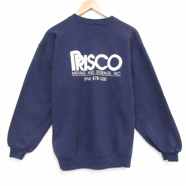 ジャージーズ 90s 長袖スウェット PRISCO ネイビー L | 古着