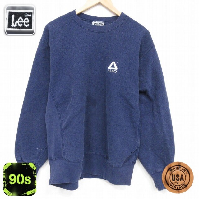 【20%OFF】リー 90s 長袖スウェット ALKO ネイビー メンズXL相当 | 古着