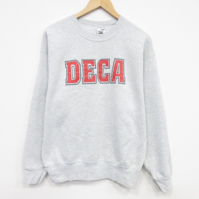 フルーツオブザルーム 90s 長袖スウェット DECA グレー メンズL相当 | 古着