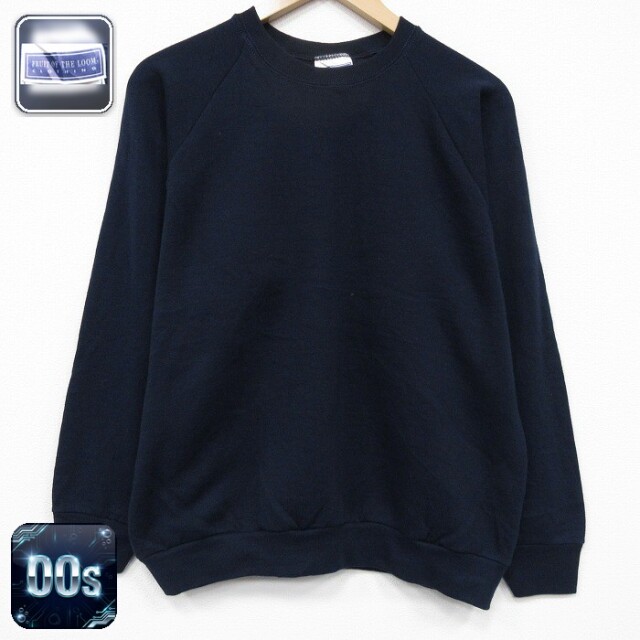【20%OFF】フルーツオブザルーム 00s 長袖スウェット ラグラン ネイビー メンズL相当 | 古着