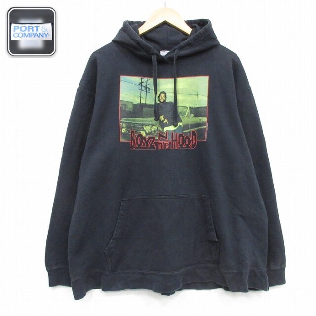 【20%OFF】長袖スウェットパーカー 映画 ブラック メンズXL相当 | 古着