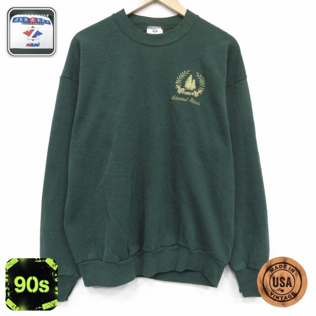 【20%OFF】ジャージーズ 90s 長袖スウェット OSCODA グリーン メンズXL相当 | 古着