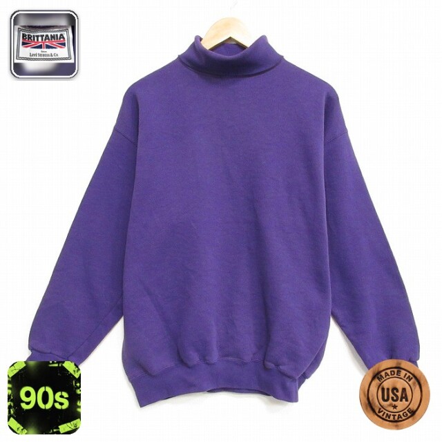 【20%OFF】90s 長袖スウェット パープル メンズL相当 | 古着