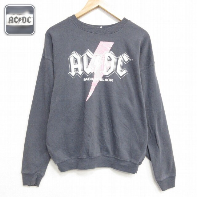 【20%OFF】AC/DC 長袖スウェット ロック グレー メンズL相当 | 古着