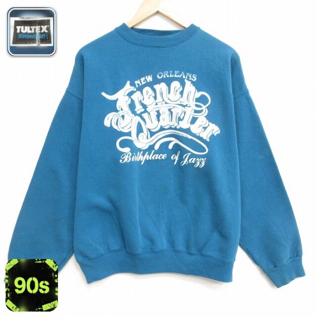 【20%OFF】TULTEX 90s 長袖スウェット ニューオリンズ グリーン メンズXL相当 | 古着