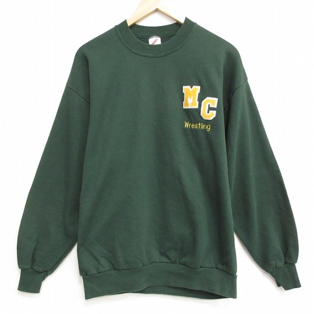 ジャージーズ 90s 長袖スウェット MC グリーン メンズL相当 | 古着