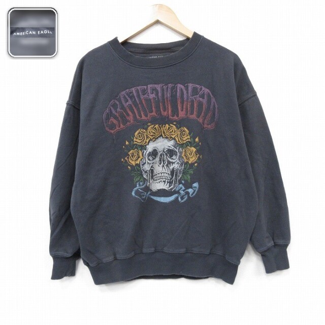 【20%OFF】アメリカンイーグル 長袖スウェット グレイトフルデッド グレー メンズXL相当 | 古着
