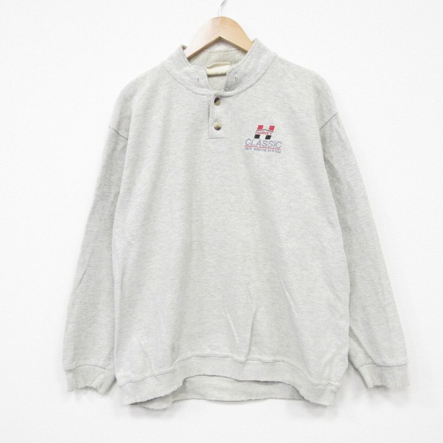 90s 長袖トップス クラシック グレー メンズXL相当 | 古着