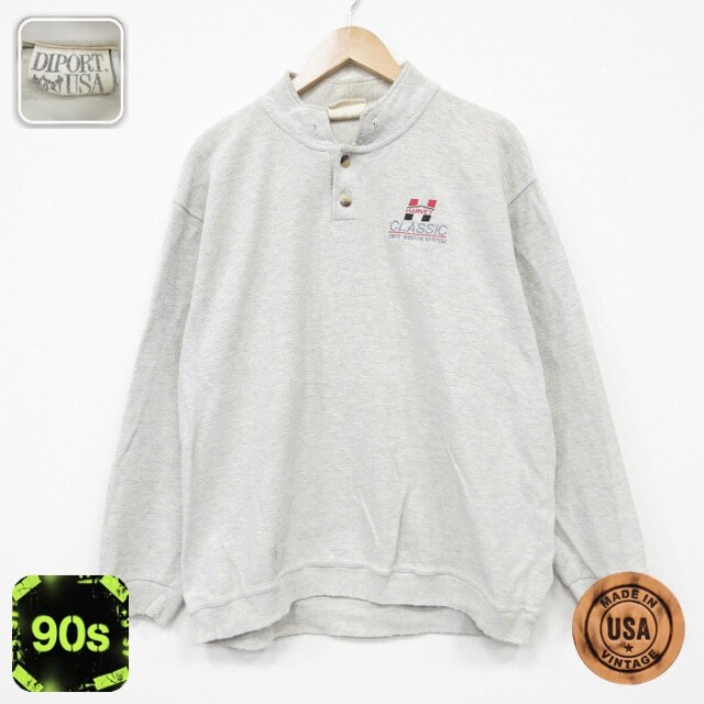 【20%OFF】90s 長袖トップス クラシック グレー メンズXL相当 | 古着