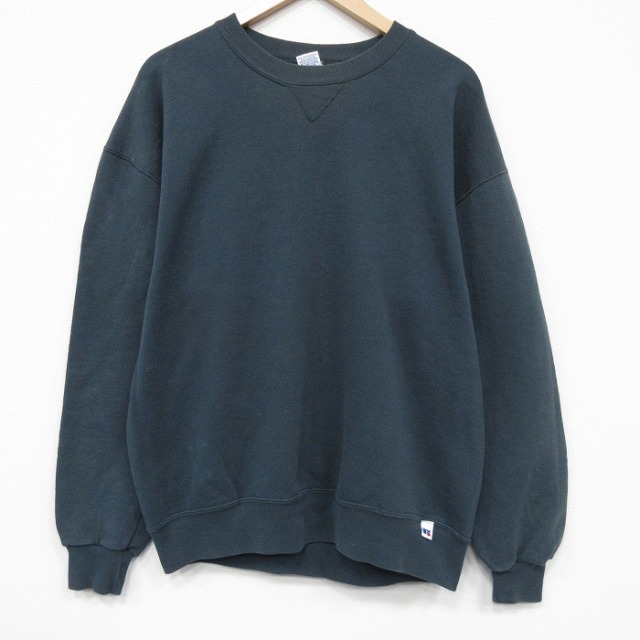 ラッセル 90s 長袖スウェット グリーン メンズXL相当 | 古着