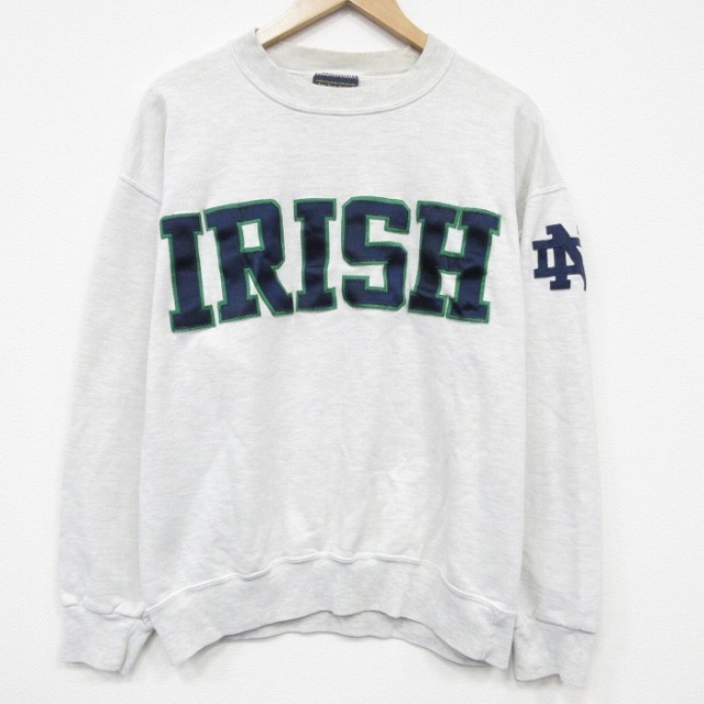 00s 長袖スウェット IRISH グレー メンズL相当 | 古着