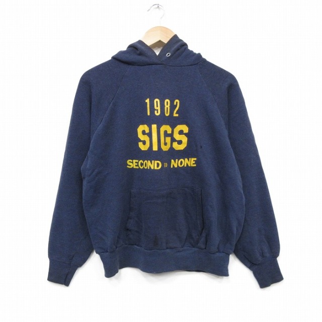80s ラグランパーカー SIGS ネイビー メンズM相当 | 古着