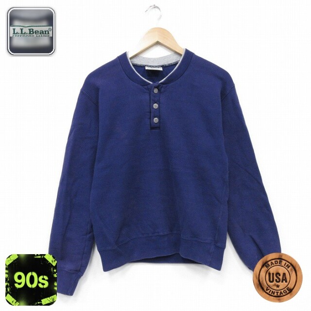 【20%OFF】エルエルビーン 90s 長袖スウェット ネイビー メンズS相当 | 古着
