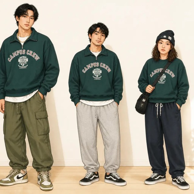 スウェットパンツ ハーフジップスウェット メンズ セットアップ Alo
