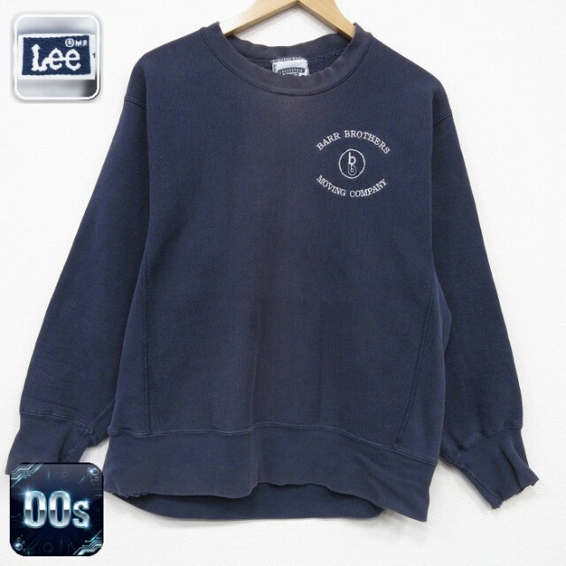 【20%OFF】リー 00s 長袖スウェット BARR リバースタイプ ボロ ネイビー メンズL相当 | 古着