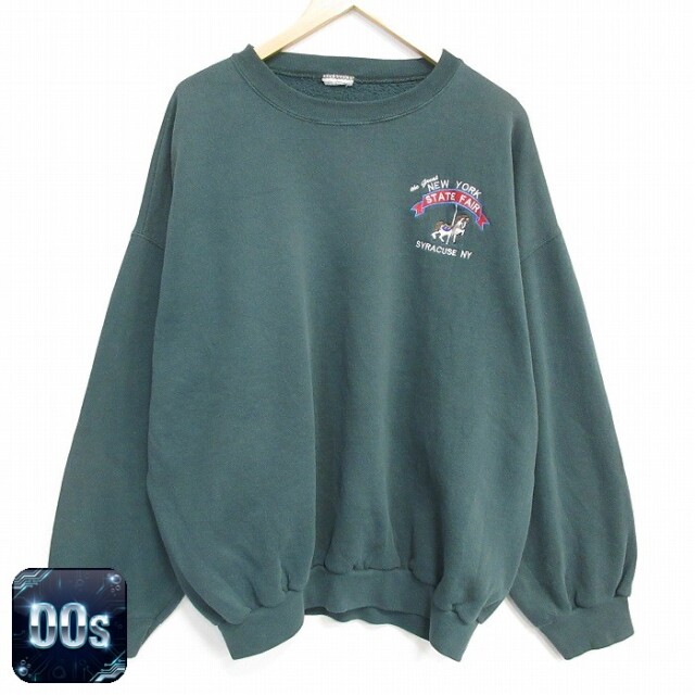 【20%OFF】ニューヨーク 00s 長袖スウェット グリーン メンズXL相当 | 古着