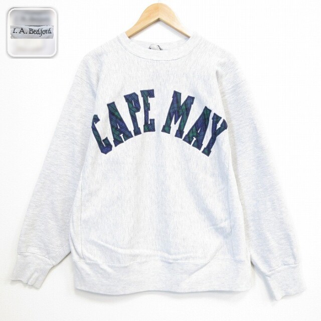 【20%OFF】90s 長袖スウェット CAPE MAY リバースタイプ グレー メンズXL相当 | 古着