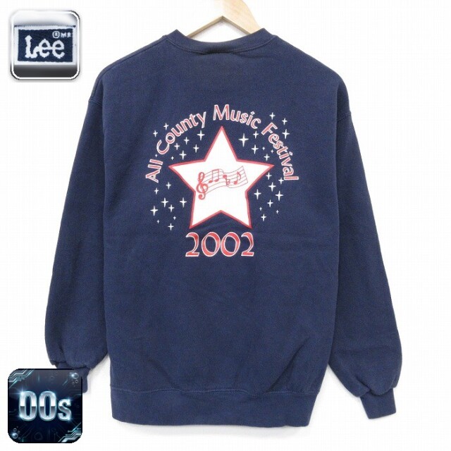 【20%OFF】00s 長袖スウェット カントリーミュージック ネイビー メンズM相当 | 古着