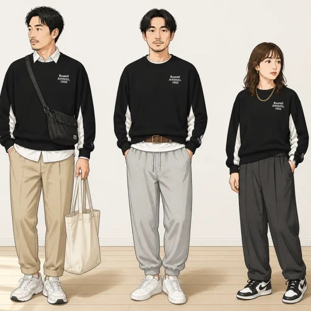 古着通販 M☆古着 ラッセル 長袖 スウェット メンズ 00年代 00s