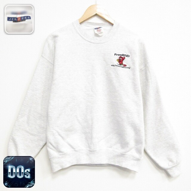 【20%OFF】00s 長袖スウェット デビル グレー メンズXL相当 | 古着