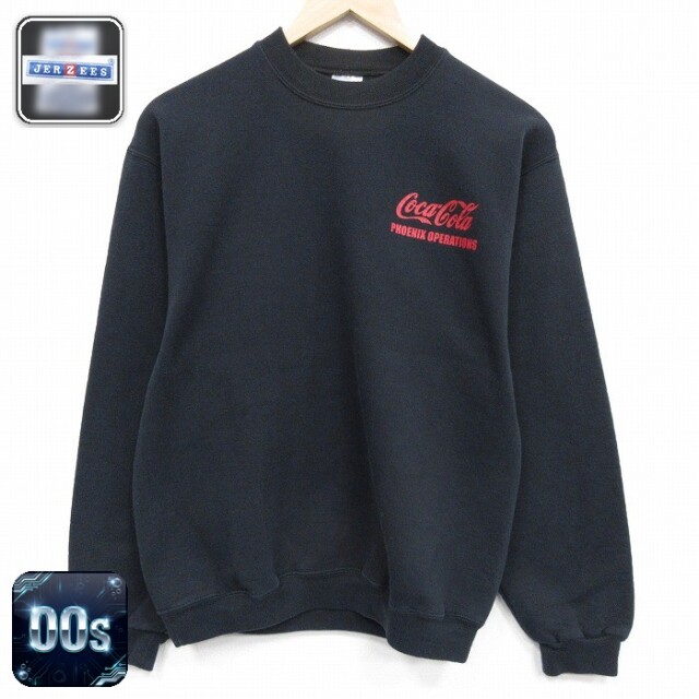 【20%OFF】コカコーラ 00s 長袖スウェット ブラック メンズS相当 | 古着