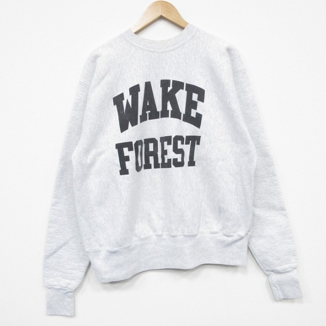 90s 長袖スウェット WAKE グレー メンズXL相当 | 古着