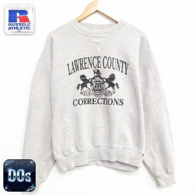 【20%OFF】ラッセル 00s 長袖スウェット LAWRENCE グレー メンズXL相当 | 古着
