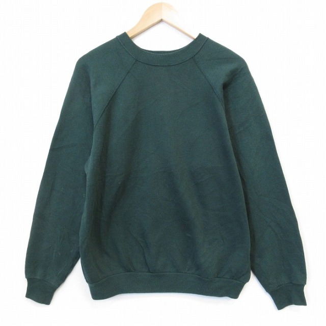 TULTEX 90s 長袖スウェット グリーン メンズM相当 | 古着
