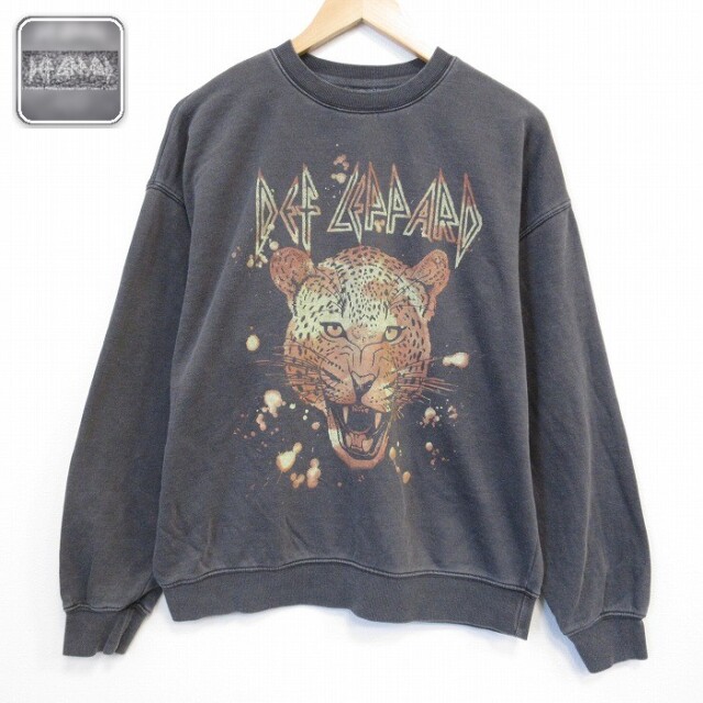 【20%OFF】デフレパード 長袖スウェット グレー メンズXL相当 | 古着