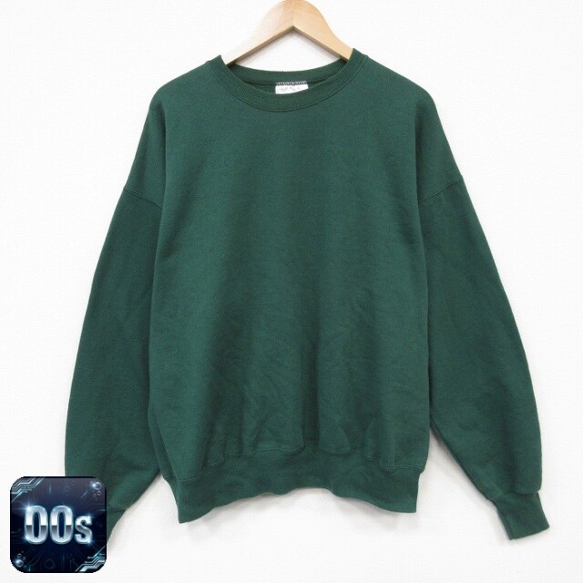 【20%OFF】ヘインズ 00s 長袖スウェット グリーン メンズXL相当 | 古着