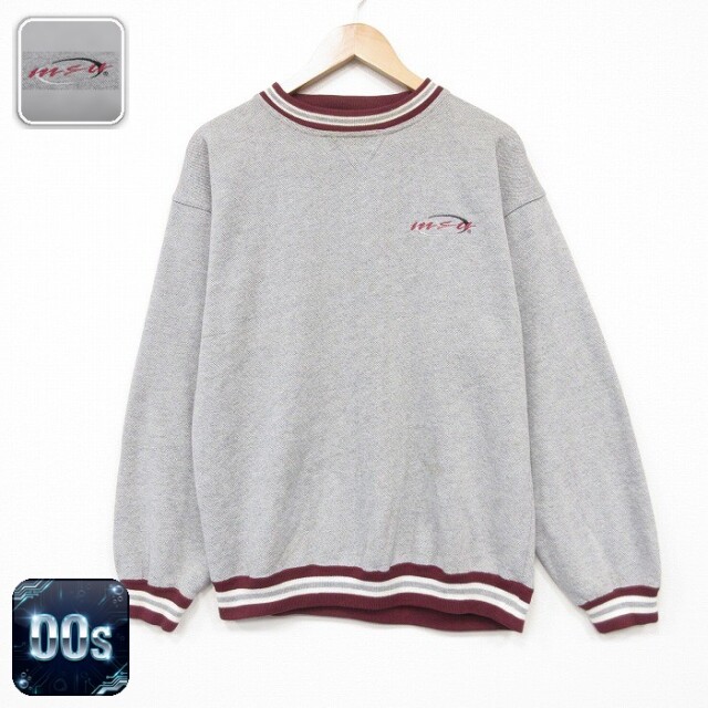 【20%OFF】00s 長袖スウェット MSU グレー メンズL相当 | 古着