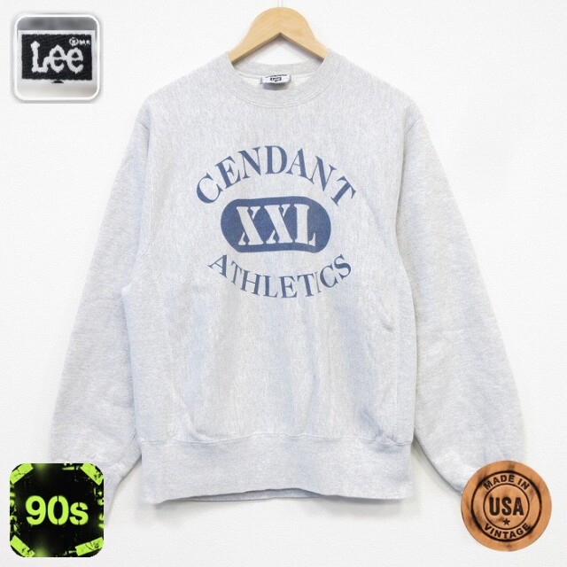 リー 90s 長袖スウェット CENDANT リバースタイプ グレー メンズL相当 | 古着