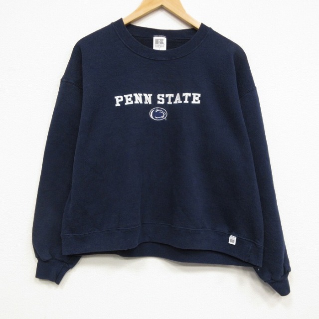 ラッセル 90s 長袖スウェット PENN刺繍 ネイビー メンズXL相当 | 古着