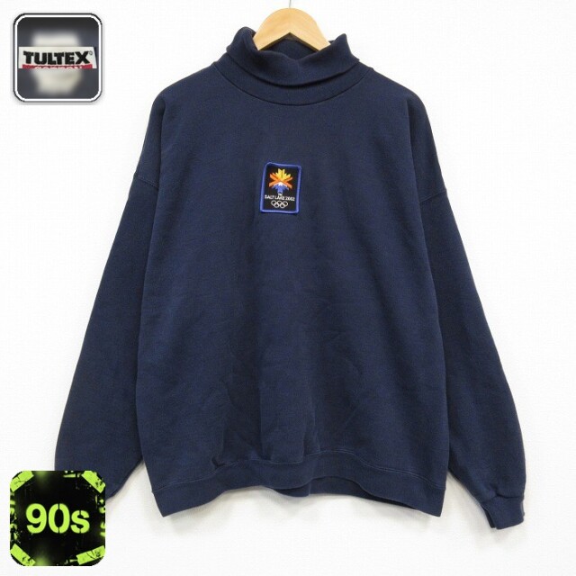TULTEX 90s 長袖スウェット ソルトレイクオリンピック ネイビー メンズXL相当 | 古着