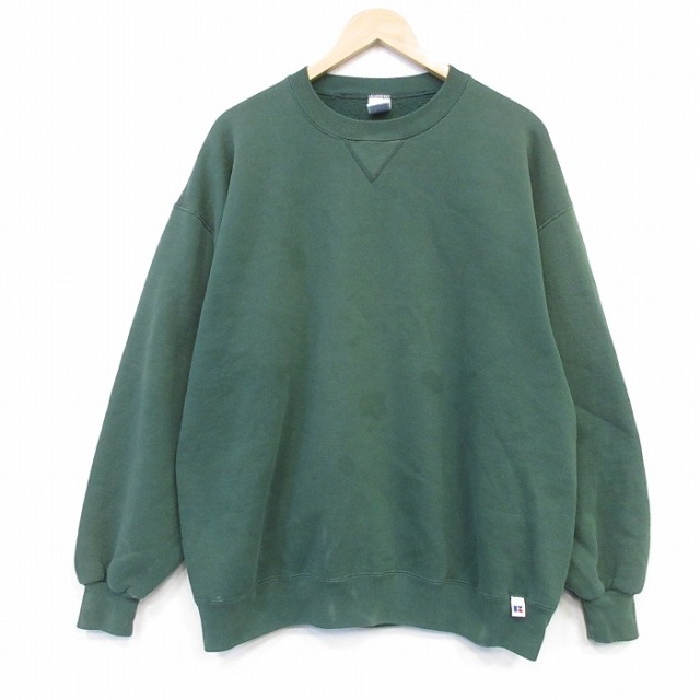 ラッセル 90s 長袖スウェット グリーン メンズXL相当 | 古着