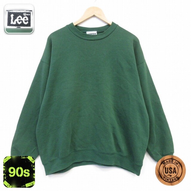 リー 90s 長袖スウェット グリーン メンズXL相当 | 古着
