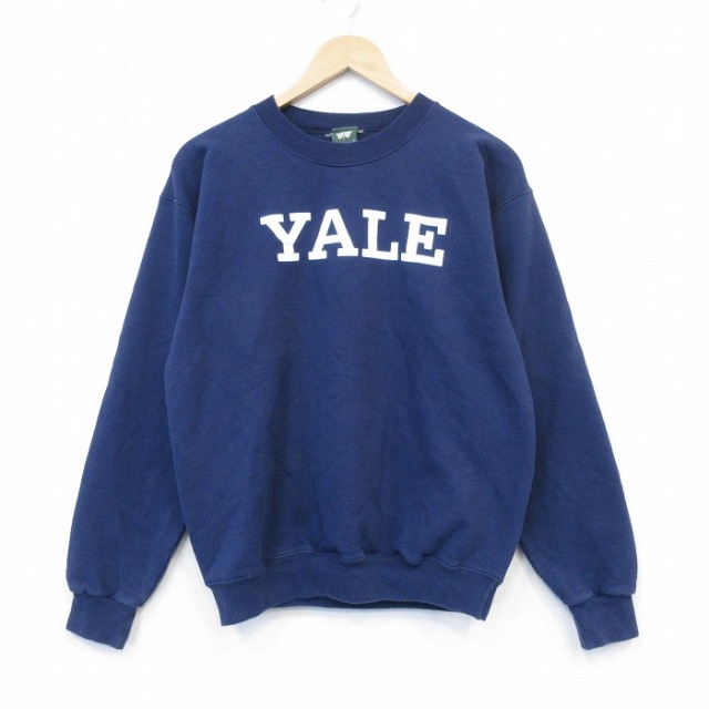 イェール 長袖スウェット ネイビー メンズM相当 | 古着