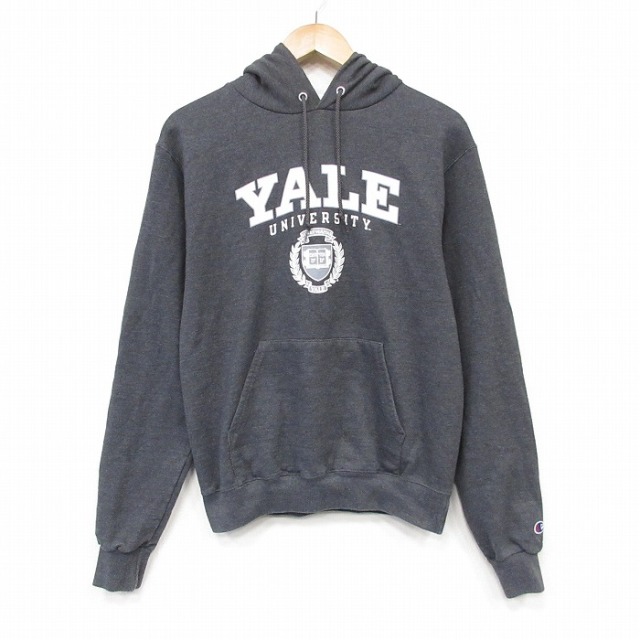 チャンピオン スウェットパーカー YALE カレッジ グレー メンズS相当 | 古着
